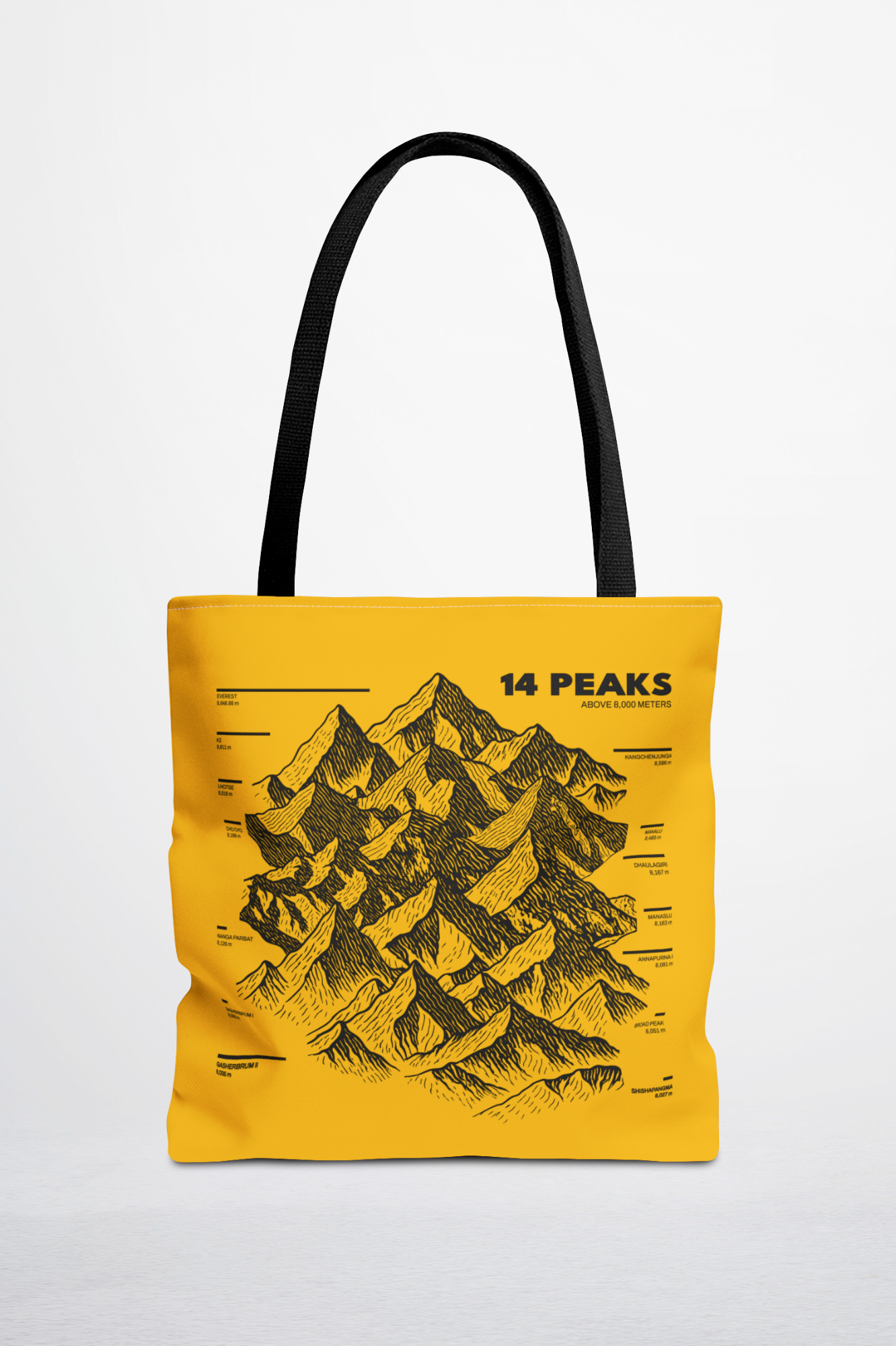 14 Peaks Route Map Tote (Yellow Basecamp)