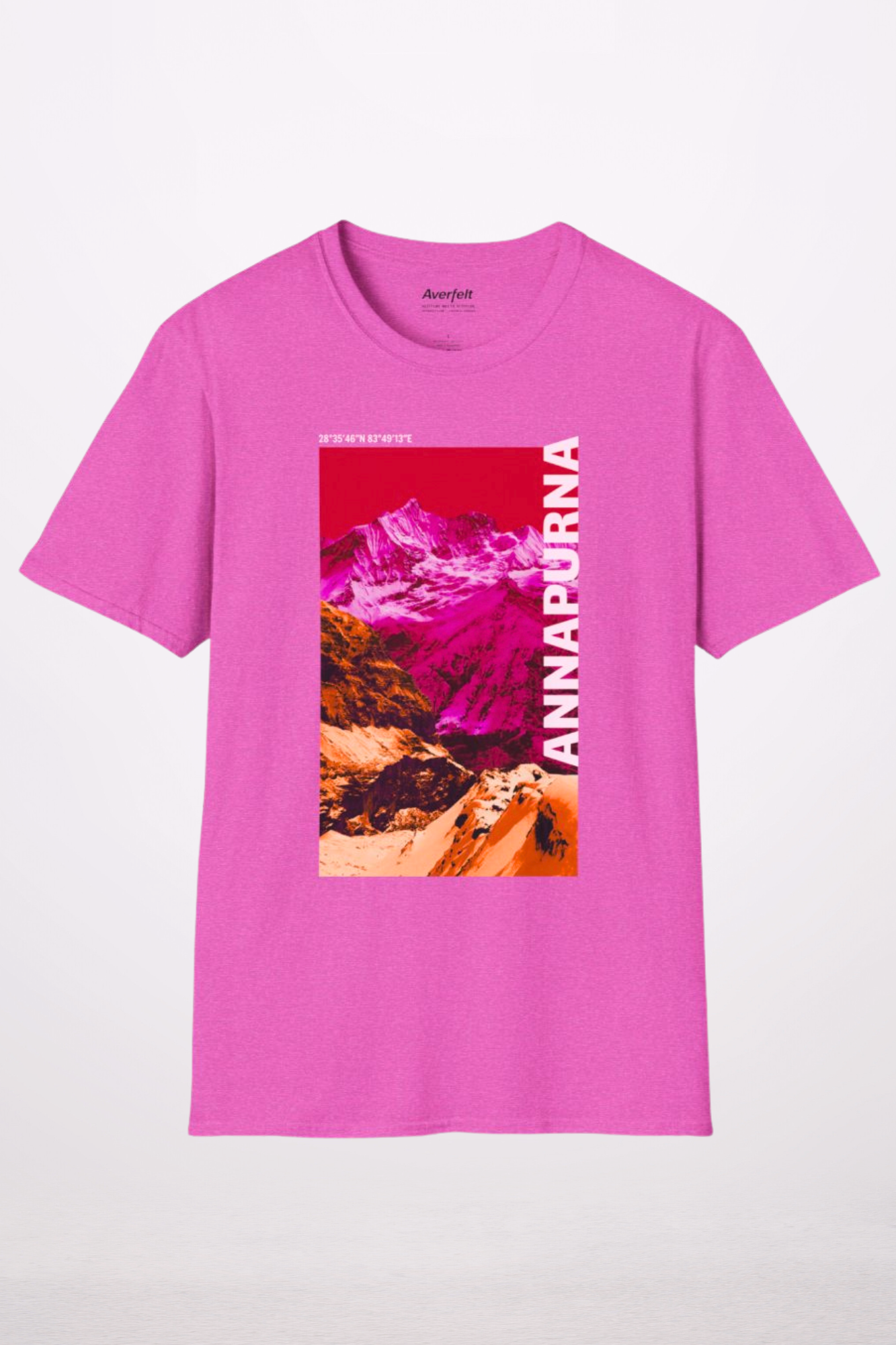 Annapurna Mountain Graphic Tee (Sunset Pink)