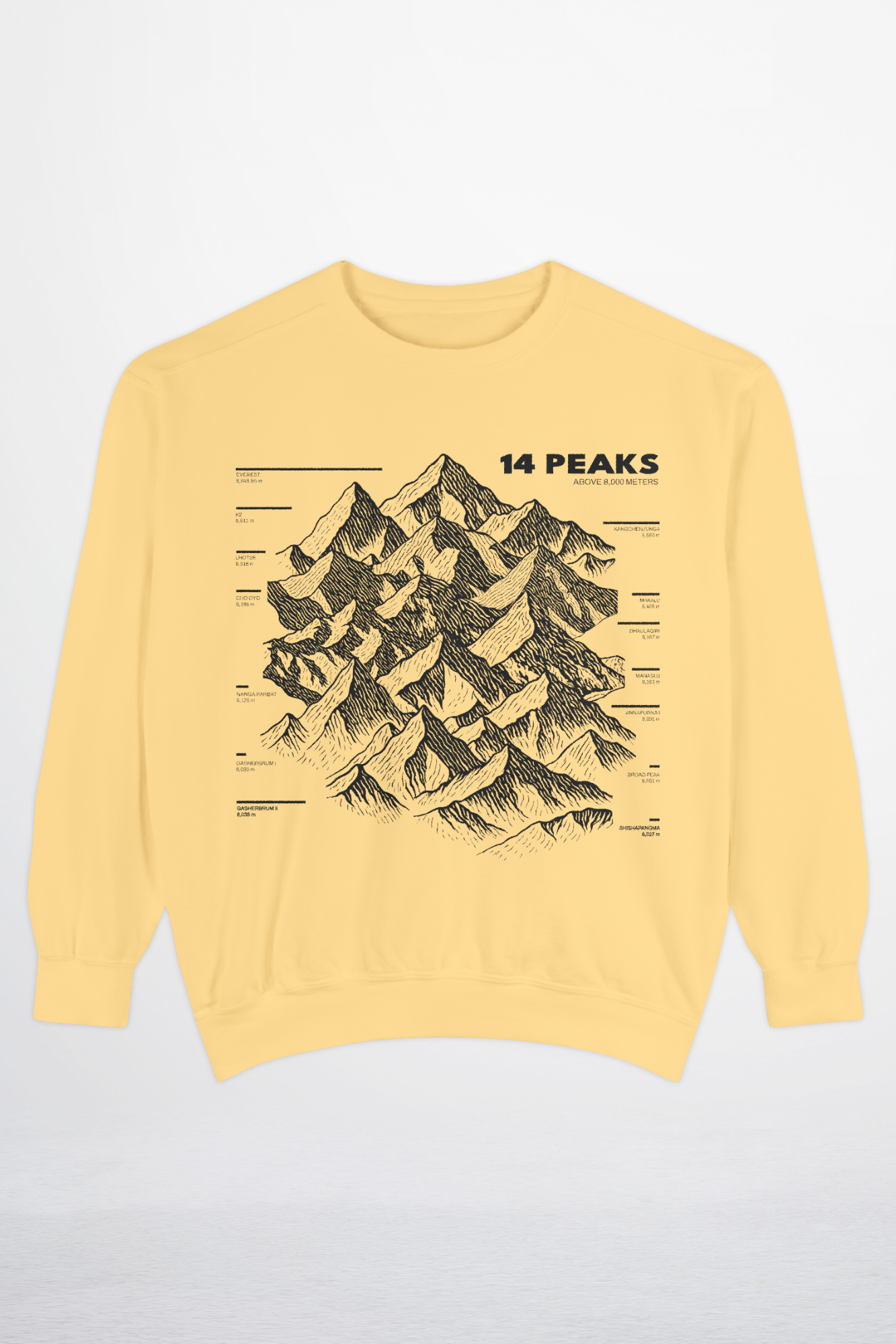 14 Peaks Route Map Graphic Sweatshirt