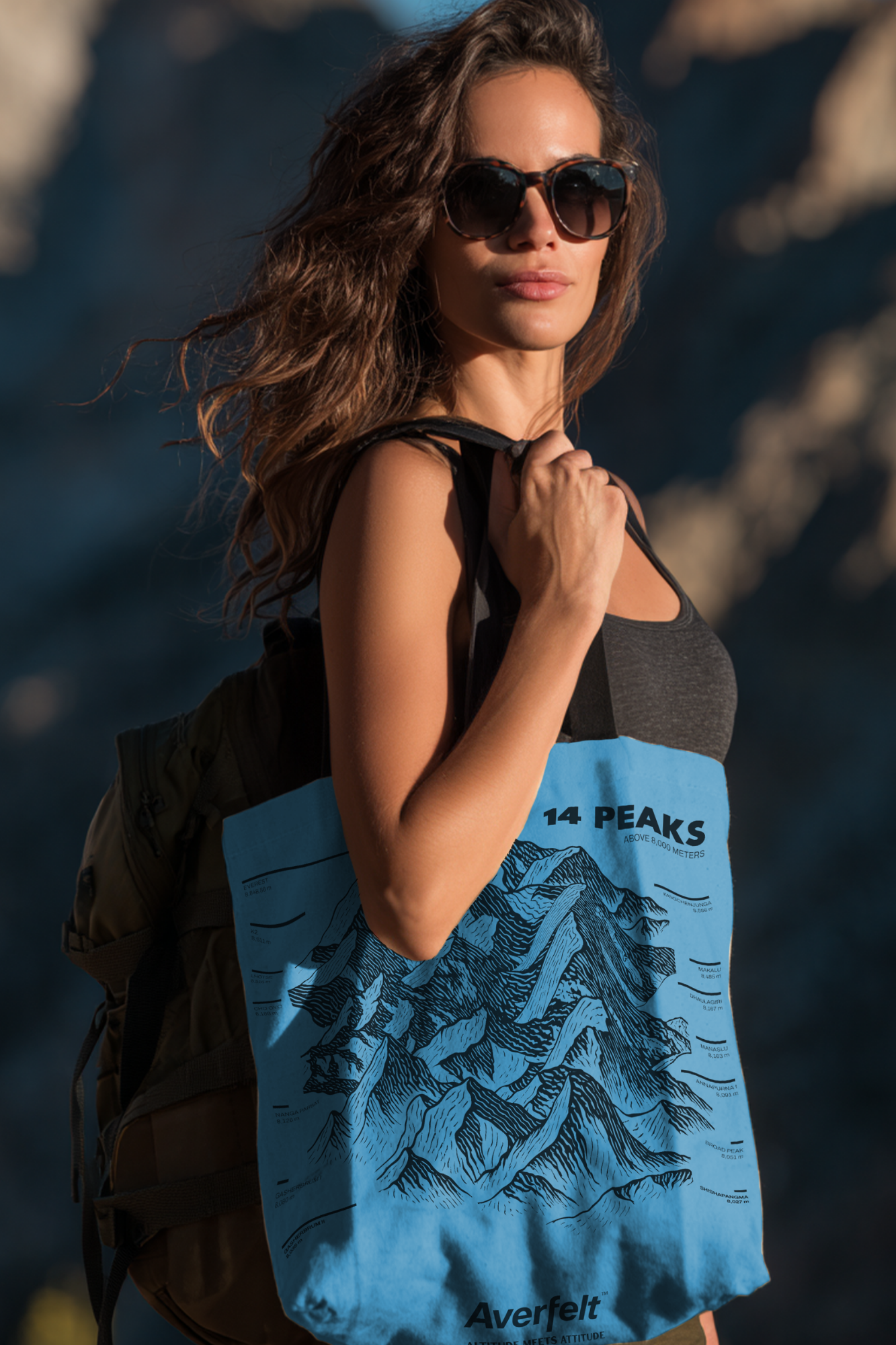 14 Peaks Route Map Tote (Summit Blue)