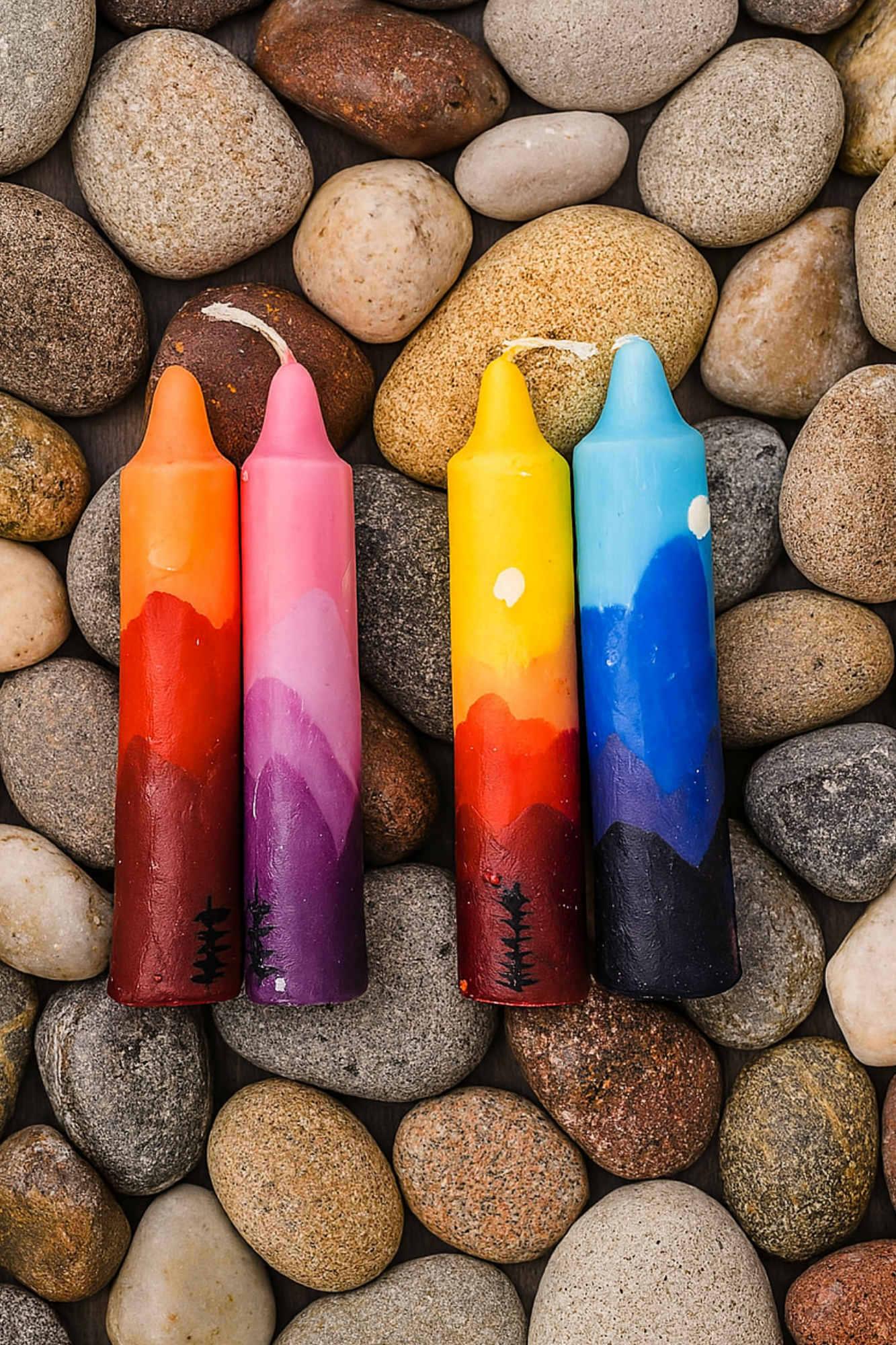 Himalayan Sky Taper Candle Set