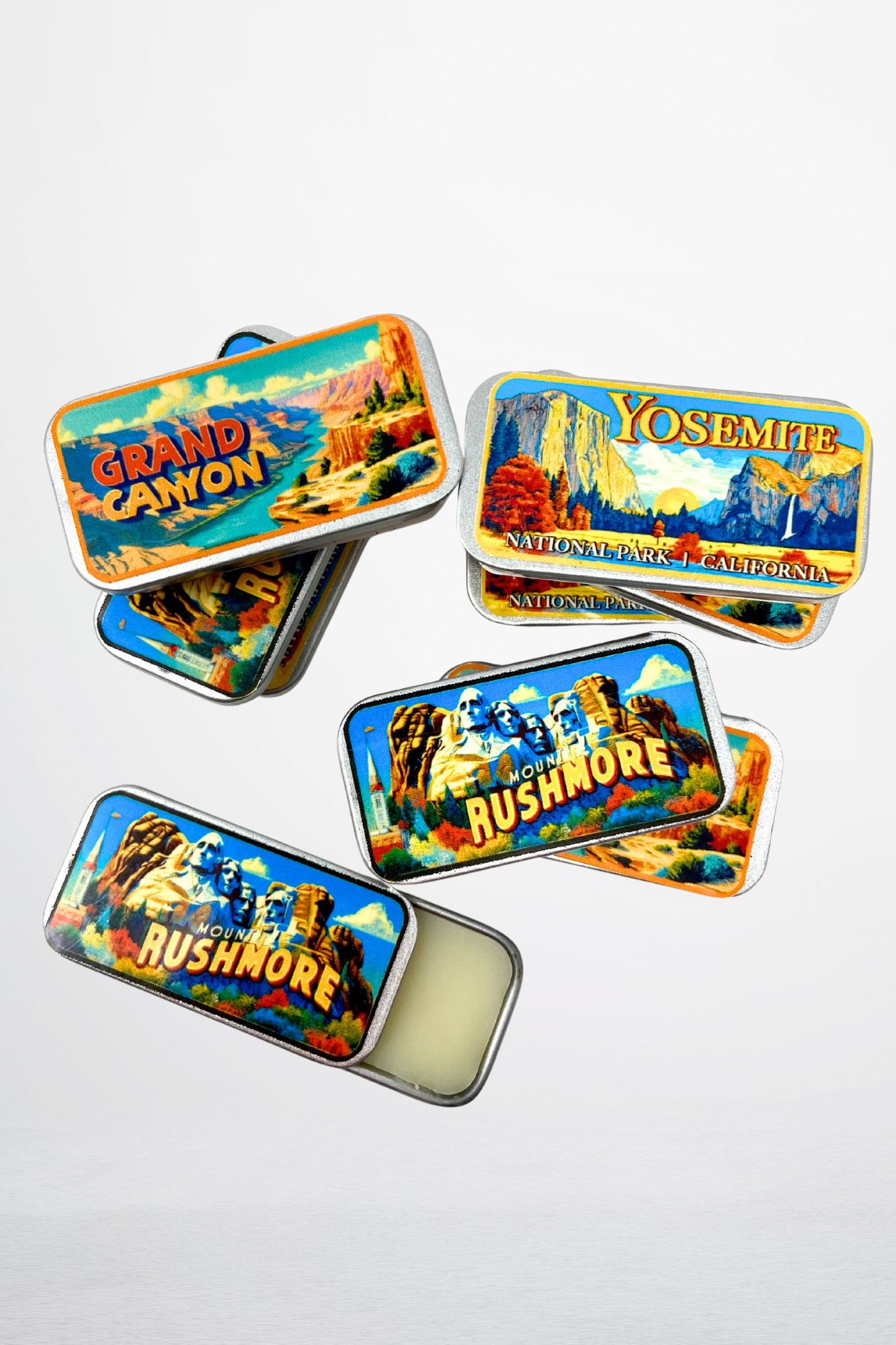 National Parks Tin Lip Balm Set/3