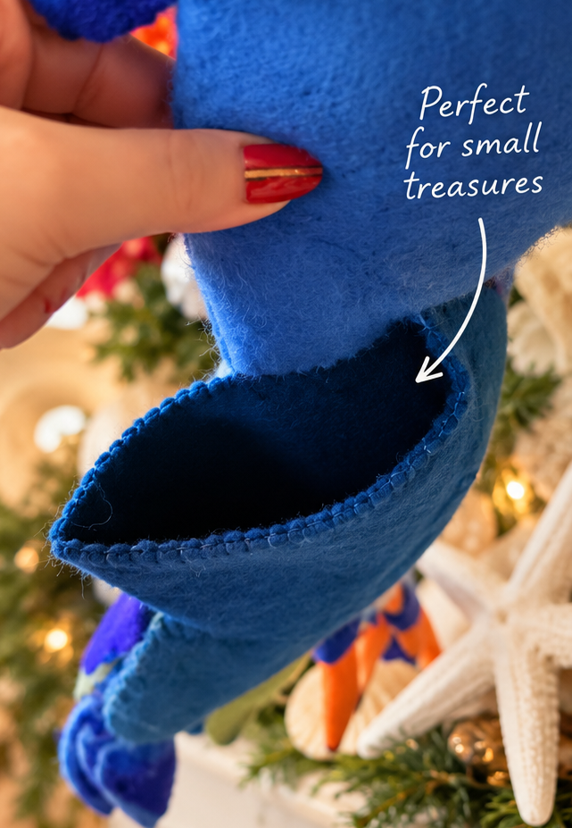 Shoebill Felt Christmas Stocking