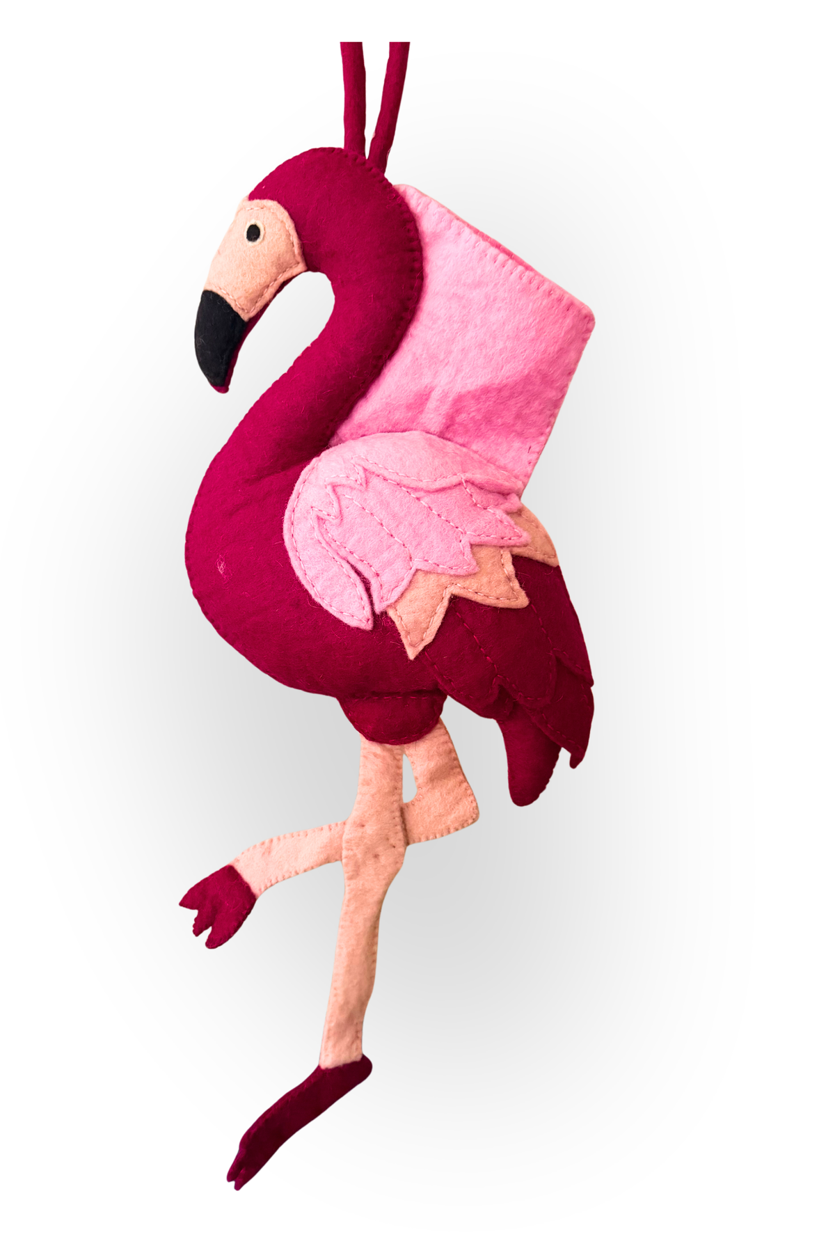 Flamingo Felt Christmas Stocking