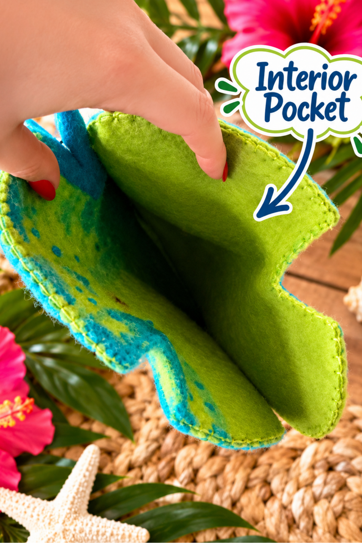 Mahi Mahi Felt Christmas Stocking