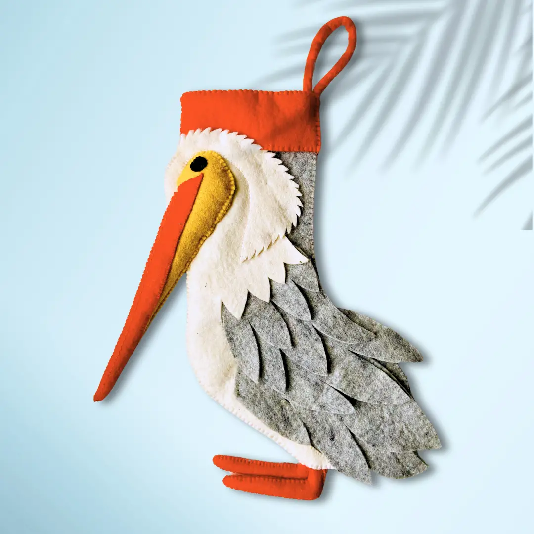 Pelican Felt Christmas Stocking [PREORDER]