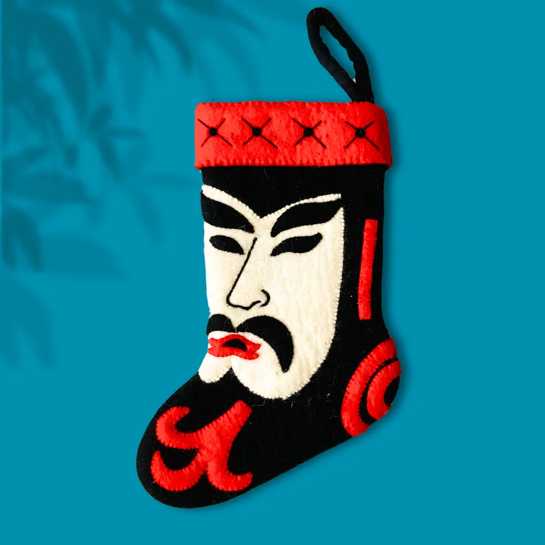 Kabuki Felt Christmas Stocking [PREORDER]